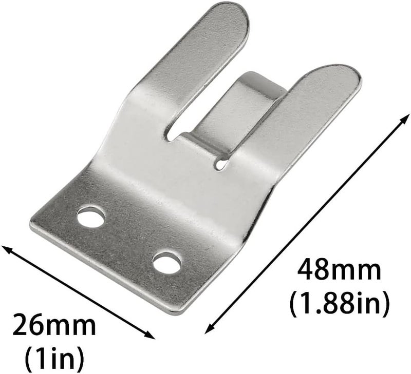 DGHAOP Microphone Holders 4pcs Metal MIC Holder/Clip with Screws for Car Radio MH48 Microphone, FT1907/FT8900/FT7900/FT7800R, etc. - Image 2